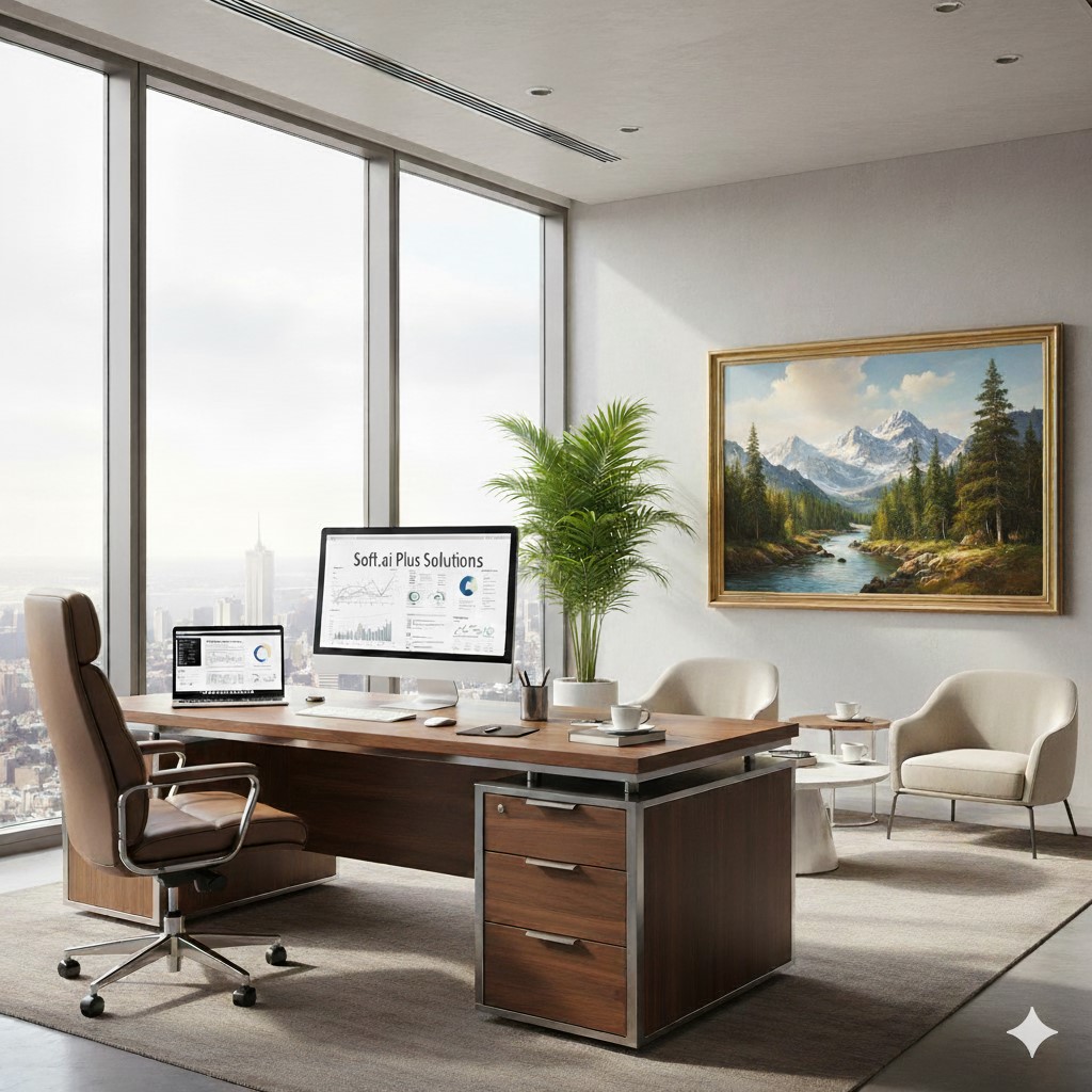 Engineers working on robotics simulation